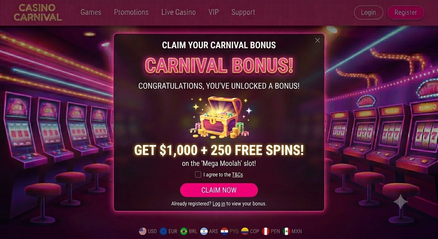 Paso 3 — Recibe tu bono y comienza a jugar